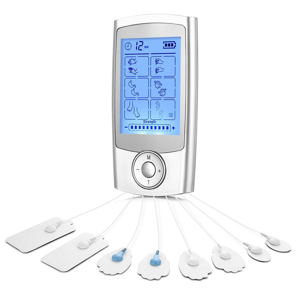 Dispositivo de fisioterapia de pulso multifuncional para aliviar dolores musculares.